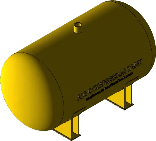 Air Compressor Tank 3d Cad Model Library Grabcad Cylinder Png Air Compressor Icon