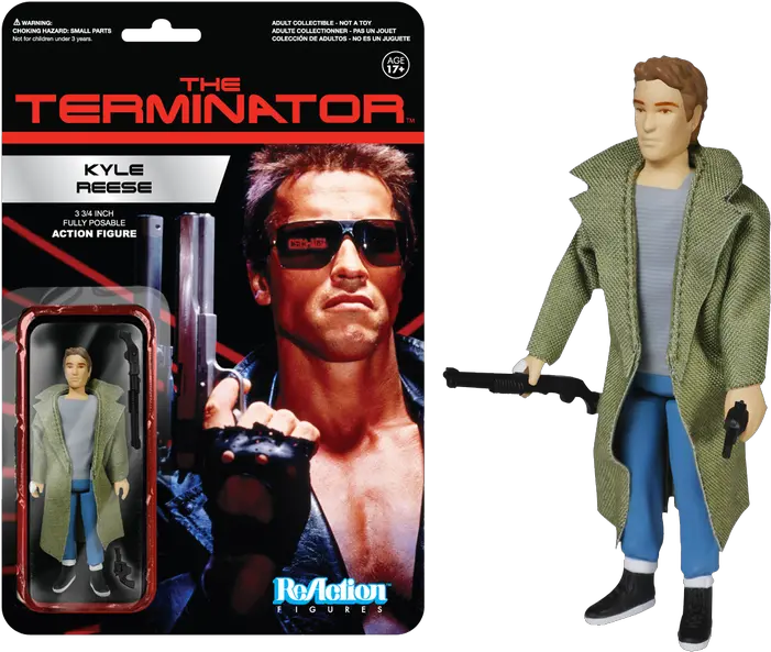 Terminator Kyle Reese Reaction Figure Retrospace Terminator T 800 Figuer Png Terminator Transparent