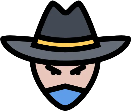 People User Head Avatar Western Cowboy Bandit Bandits Icon Png Bandit Png