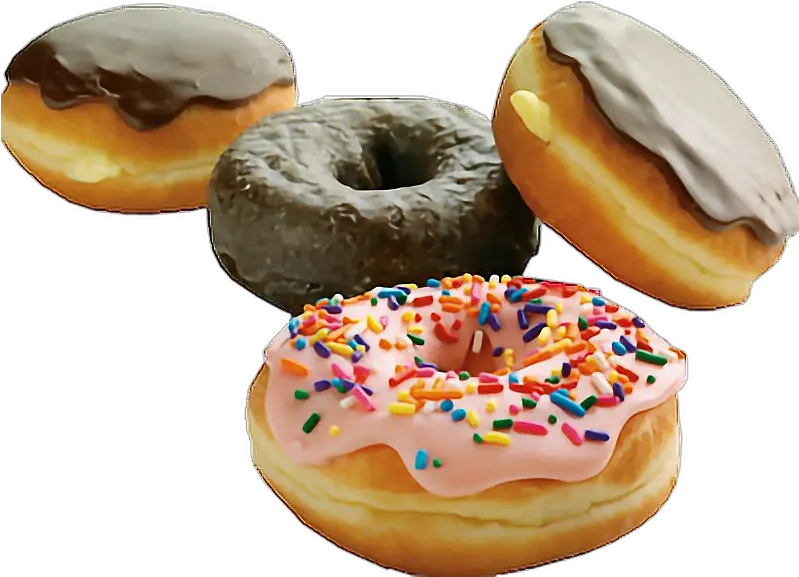 Cute Sugar Foods And Drinks Png Donuts Transparent Background