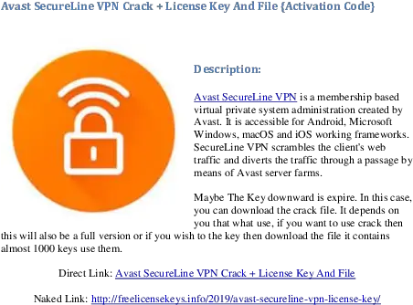 Doc Avast Secureline Vpn Crack License Key And File Vertical Png Avast Icon Multiplying