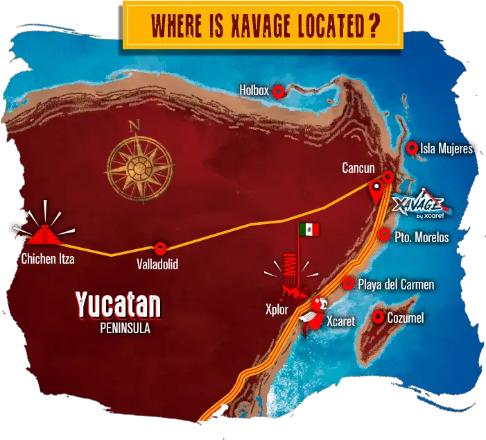 Download Mapa Ubicacion Xavage En Png Image With No Nuevo Parque De Xcaret Ubicacion Png