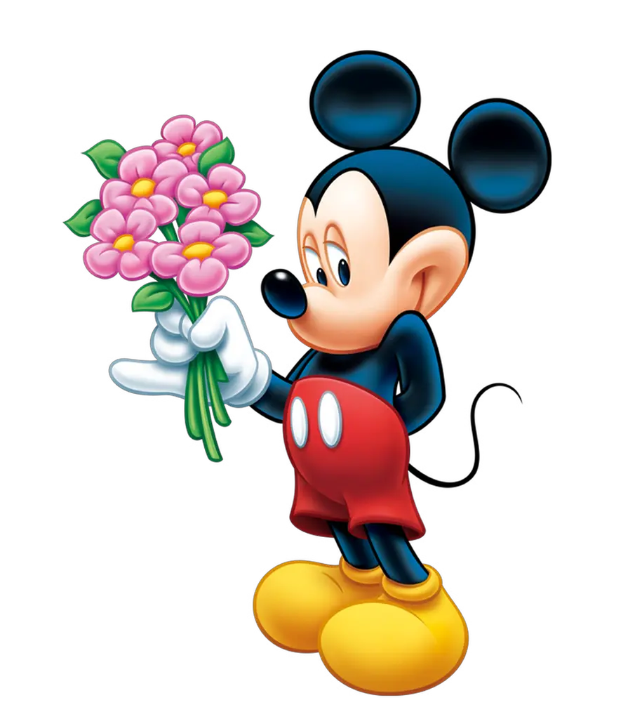 Mickey Mouse With Cake Png