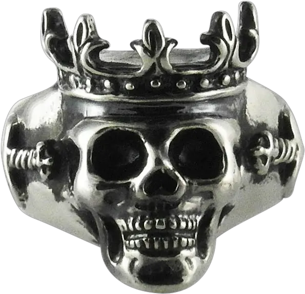 Skull With Kingu0027s Crown And Sword Ring Skull Png Kings Crown Png