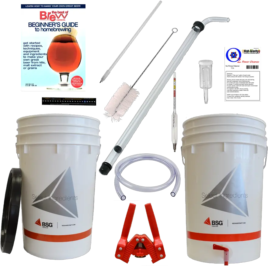 Letu0027s Brew Homebrew Starter Kit Basic Bucket Png Beer Bucket Png