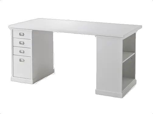 Klimpen Desk Transparent White Work Desk Png Desk Transparent