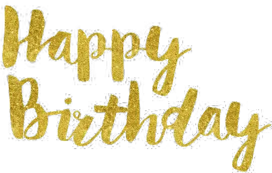 Happy Birthday Text Png Free Download Gold Foil Happy Birthday Happy Birthday Png