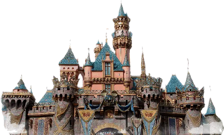 Disneyland Sleeping Beauty Castle 50th Anniversary Train Sleeping Beauty Castle Png Castle Transparent