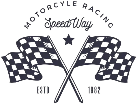 Motorcycle Racing Flag Logo T Shirt Racing Black Png Speedometer Logos
