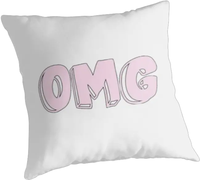 Omg Tumblr Transparent Throw Pillow Cushion Png Pillow Transparent Background