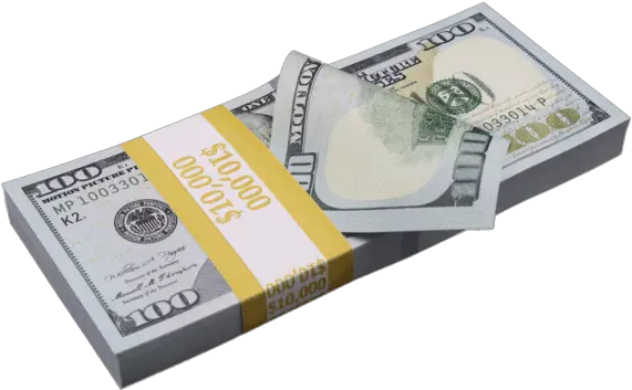 The Official Industry Standard Prop Money 10 000 In 100s Png Stack Of Money Png