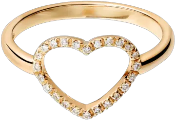 Enchanté Ring Heart Rose Gold Rings Renésim Engagement Ring Png Ring Transparent Background