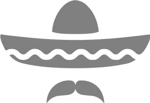 Gray Sombrero Icon Mexican Hat And Mustache Png Sombrero Transparent