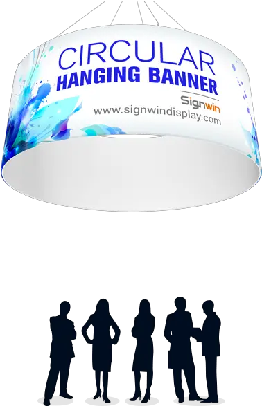 Download Circular Tube Hanging Banner Silhouette Png Hanging Banner Png
