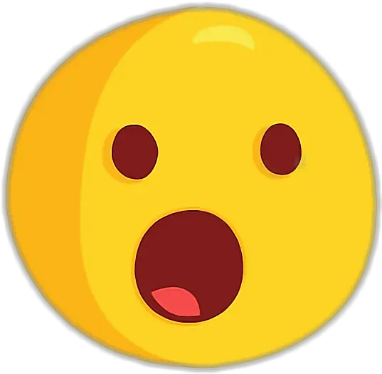 Emoji Shocked Cute Woah Freetoedit Surprised Emoji Vector Png Shocked Emoji Transparent