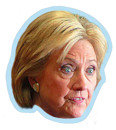 Electionmoji Hillary Clinton Emoji Hillarymoji By Watercolor Paint Png Hillary Face Png