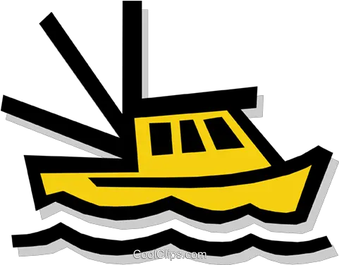 Fishing Boat Royalty Free Vector Clip Art Illustration Png Icon