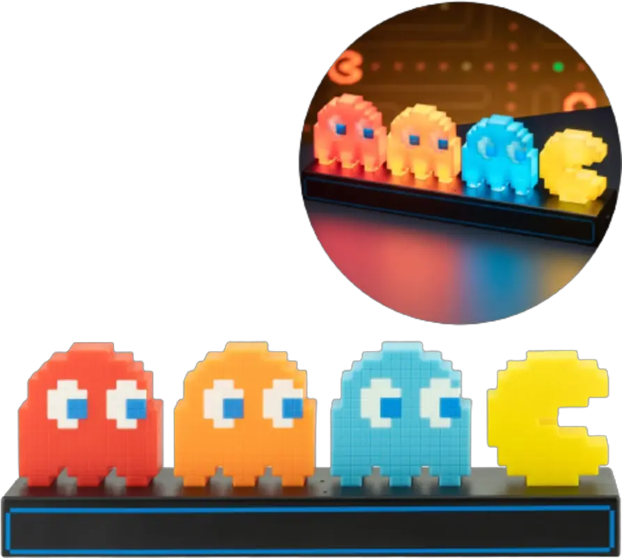 Pac Man And Ghosts Large Icon Light By Paladone Fatcat Paladone Pac Man Light Png Pac Man Icon