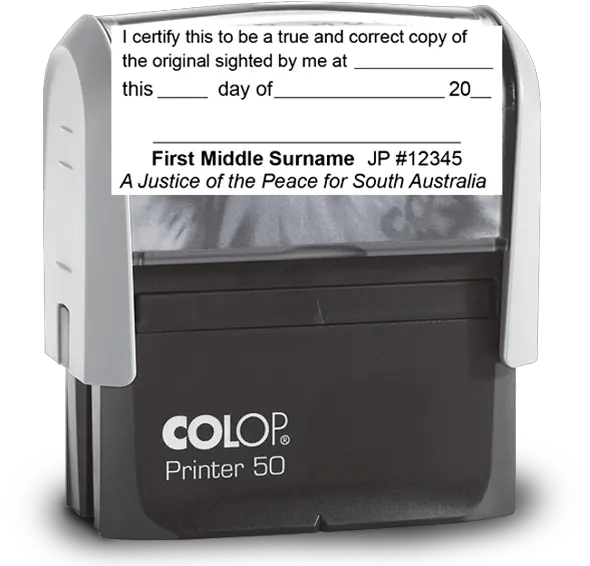 Certified True Copy Namenumbersignature Justice Of The Peace Stamps Colop Png Certified Stamp Png