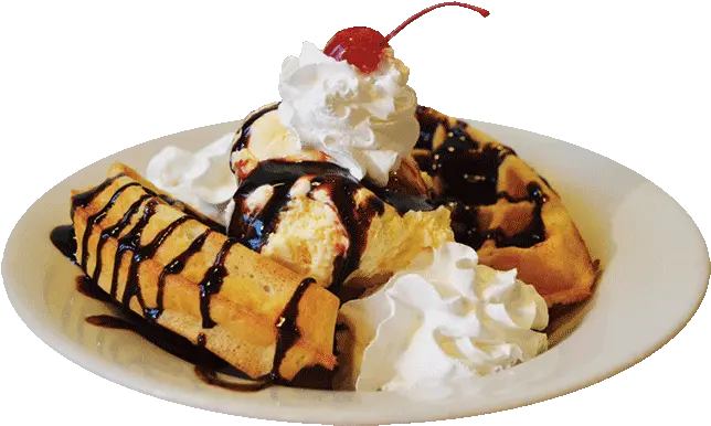 Download Hd Waffle Sundae Soy Ice Cream Png Vanilla Ice Cream Png