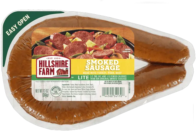 Lite Smoked Sausage Hillshire Farm Brand Kielbasa Sausage Png Sausage Transparent Background