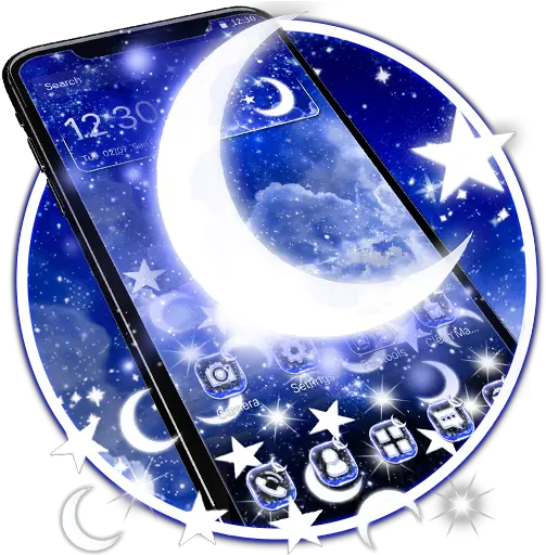 Blue Moon Lightning Star Gravity Theme Apk 114 Download Celestial Event Png Moon And Star Icon