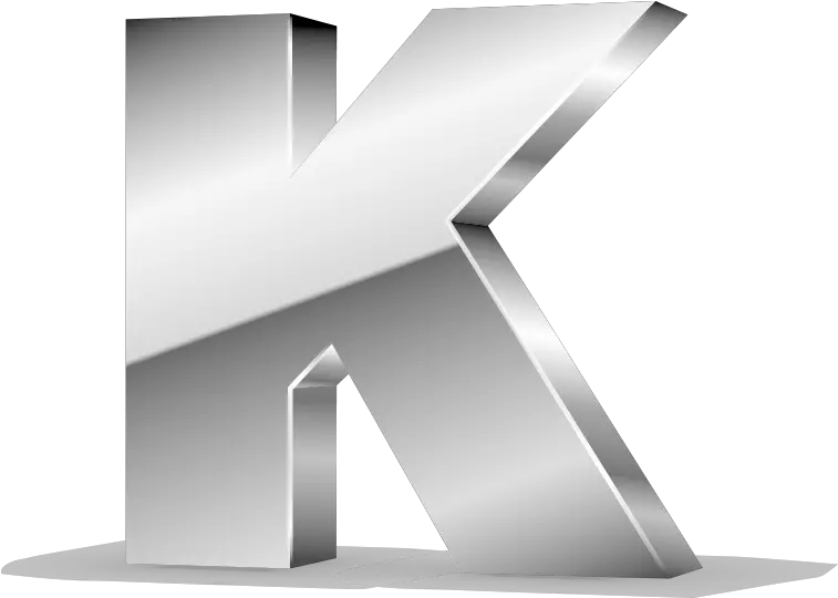 Letter K Png Letra K Prata Png Kappa Transparent Background