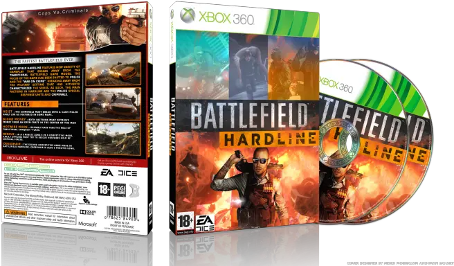 Battlefield Hardline Xbox 360 Box Art Battlefield Hardline Png Battlefield Hardline Logo
