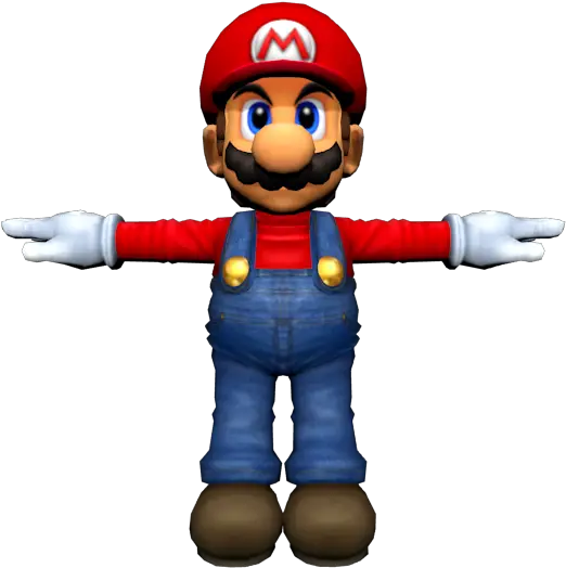 Gamecube Transparent T Pose Mario Png Super Smash Bros Png