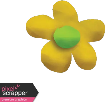 Playdough Flower 01 Graphic By Gina Jones Pixel Dot Png Play Dough Logo