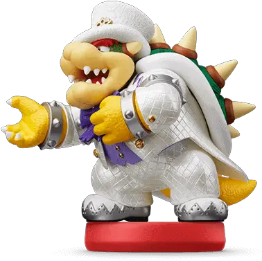 Bowser Amiibo Figure Super Mario Odyssey Bowser Amiibo Png Bowser Png