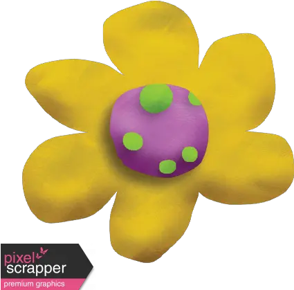 Playdough Flower 03 Graphic By Gina Jones Pixel Dot Png Play Dough Logo
