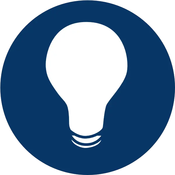 Download Lightbulb Clipart Smart Blue Bulb Logo Light Bulb Icon Dark Blue Png Light Bulb Clip Art Png