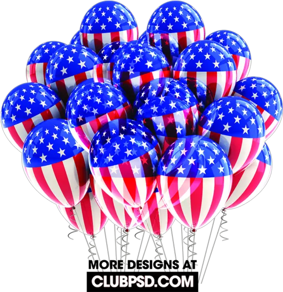 Download Usa Flag Balloons American Flag Balloons Full Templates Labor Day Flyer Png Usa Flag Transparent Background