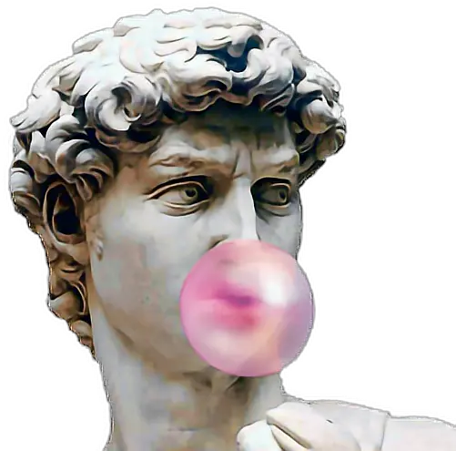 Bubblegum Bubble Gum Aesthetic Statue Png Bubble Gum Png