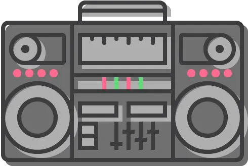 Boombox Sound Radio Cassette Deck Png Boom Box Png
