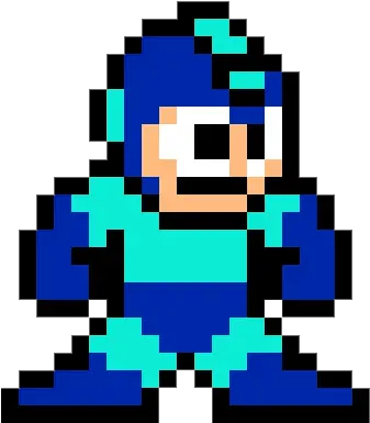 Download Megaman Pixel Art Minecraft Pixel Video Game Characters Png Video Game Character Png