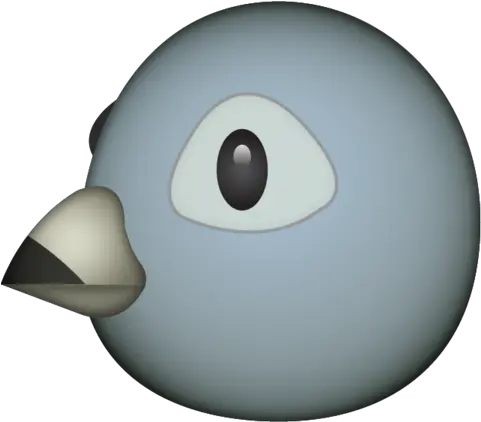 Grey Bird Emoji Bird Emoji Png Apple Icon Emoji