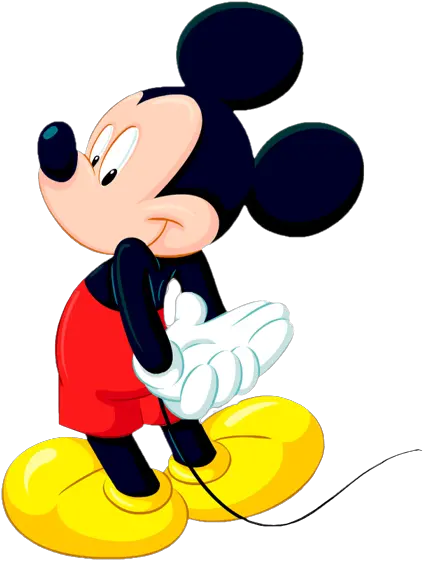 Black And White Mickey Mouse Png