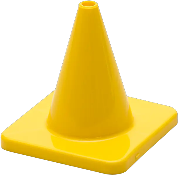 Traffic Cone 100mm Yellow Plain Delineation Hivis Mining Plastic Png Traffic Cone Png