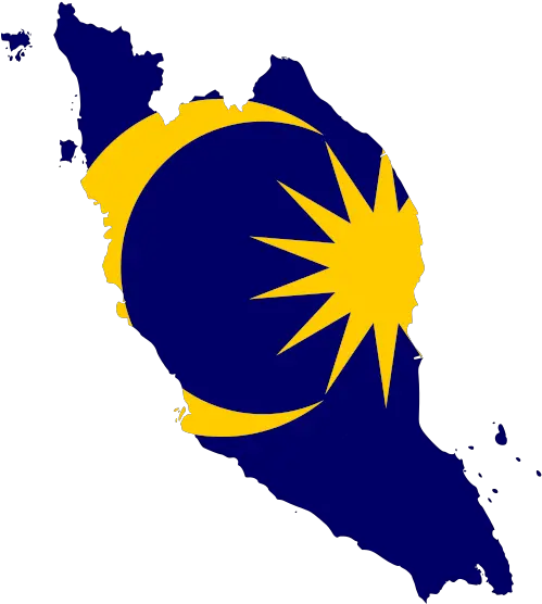 Download Hd Flag Map Of West Malaysia Malaysia Map Flag Transparent Malaysia Flag Map Png Flag Png Images