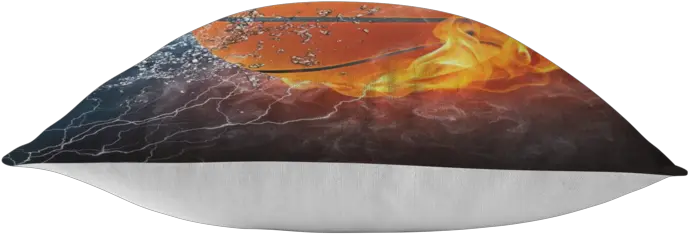 Fire Water Basketball Cold Cut Png Fire Circle Png