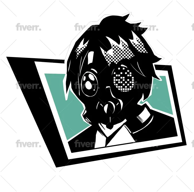 Draw You Or A Character In Persona 5 Dot Png Persona 5 Text Icon