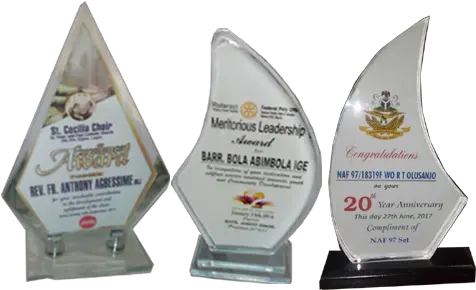 Order Imported Awards Online In Nigeria Expert In Types Of Award Design Png Plaque Png