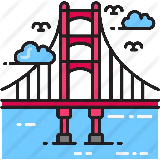 Golden Gate Bridge Golden Gate Bridge Icon Png Golden Gate Bridge Png