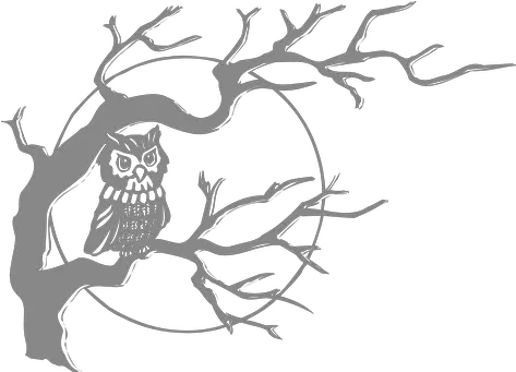 Free Owl Bird Vectors Tree With An Owl Png Owl Silhouette Png