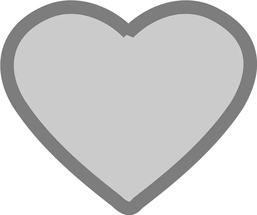 Grey Hart Icon Free Vector Graphic On Pixabay Hart Grey Png Hart Png