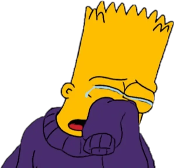 Lagrimas Png Bart Lossimpson Sad Lagrimas Sticker Stickers Tristes Los Simpson Png