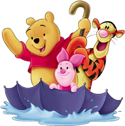 Check Out This Transparent Winnie The Pooh And Friends In Winnie The Pooh Umbrella Boat Png Boat Png