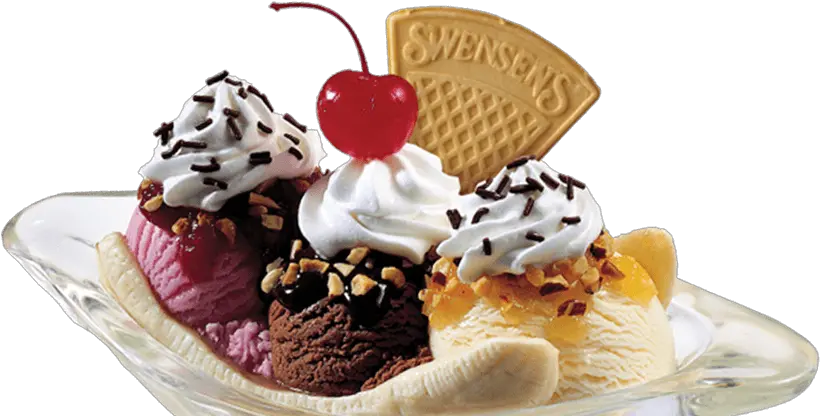 Download Swensens Banana Split Banana Split Png Banana Split Png